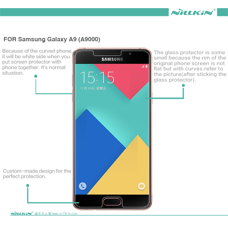 Miếng Dán Kính Cường Lực Samsung Galaxy A9 Pro Nillkin 9H+ Pro