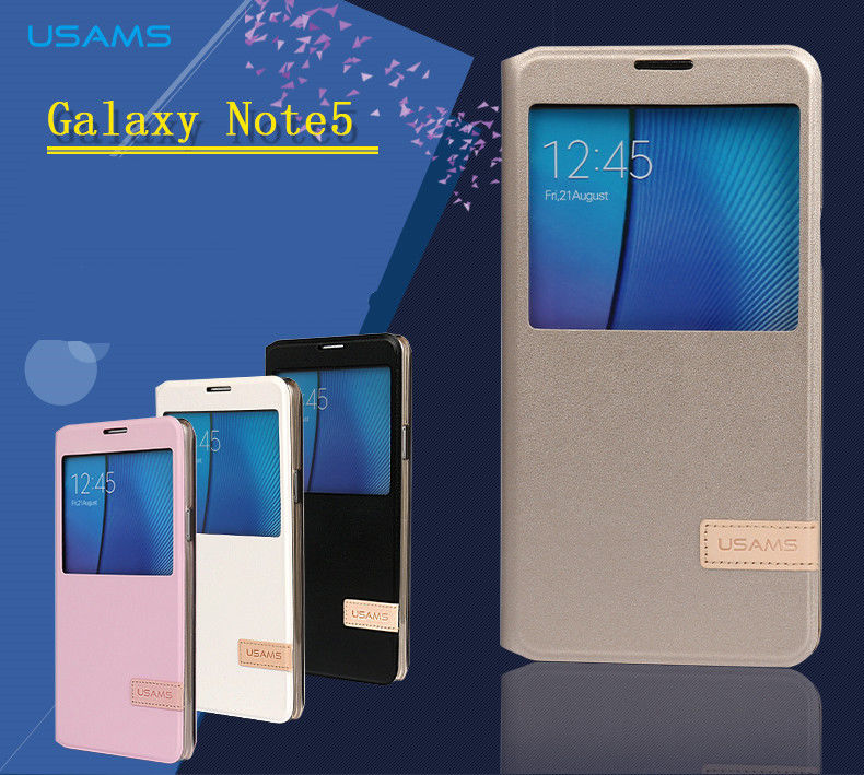 Bao Da Samsung Galaxy Note 5 Usams với chất liệu da tổng hợp cao cấp, chất lượng cao,kiểu dáng thời trang sang trọng