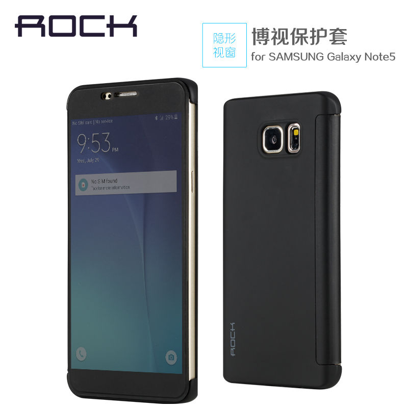 Bao Da Samsung Galaxy Note 5 Hiệu Rock Drv siêu mỏng kiểu dáng gọn thời trang bảo vệ và tôn lên vẻ đẹp tuyệt vời của chiếc điện thoại note 5