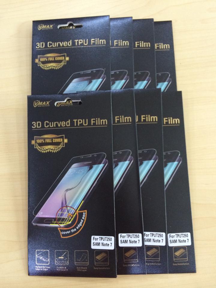 Miếng Dán Samsung Galaxy Note 7 Full Màn Hình được nhập khẩu từ Hong Kong thương hiệu V Max,giúp chống trầy xước rất hiệu quả.