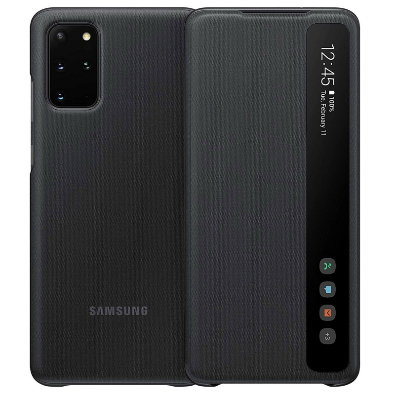 Bao Da Samsung Galaxy S20 Plus Smart Clear View Chính Hãng với thiết kế độc đáo với một dải nhỏ mặt trước dạng nhựa mờ, khi đóng bao da lại bạn có thể dễ dàng xem giờ với chế độ hiển thị cực đẹp.