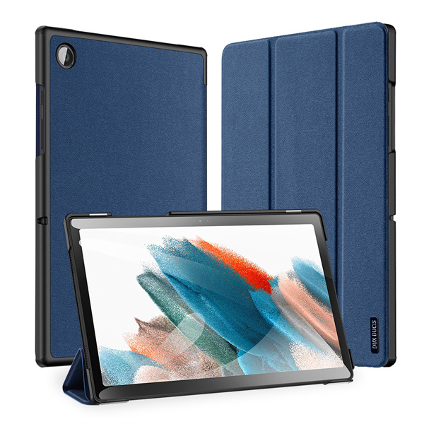 Bao Da Samsung Tab A8 10.5 (X200/X205) Hiệu Domo Cao Cấp được làm từ chất liệu da PU tổng hợp cao cấp với mặt lưng PC